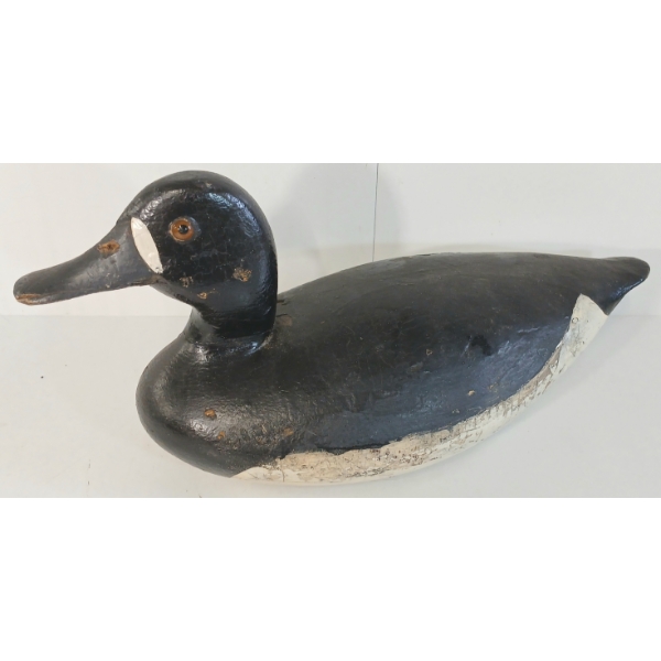 GOLDEN EYED DECOY DUCK W/ WEIGHT - SIGNED H