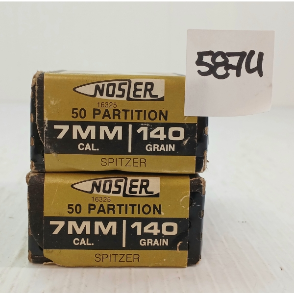 BULLETS: 98X NOSLER 7MM - 140GR - SPITZER