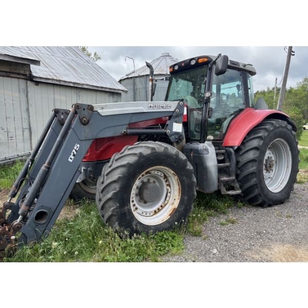 MASSEY FERGUSON 6490 DYNA 6 TRACTOR - 2010 - W/ QUICKE Q75 LOADER - 4WD
