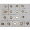 Image 1 : LOT OF 17 - 1942-65 CDN 10 CENT COINS