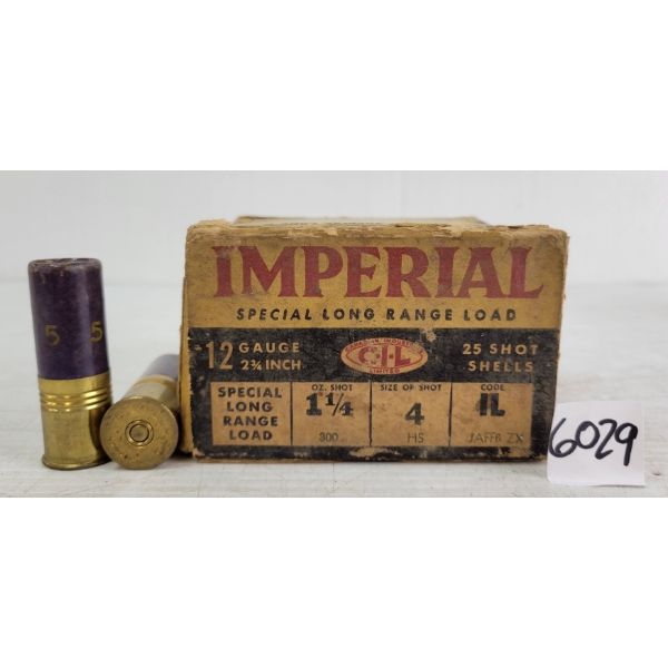 AMMO: 25X IMPERIAL 12GA - 2-3/4IN - #4 SHOT