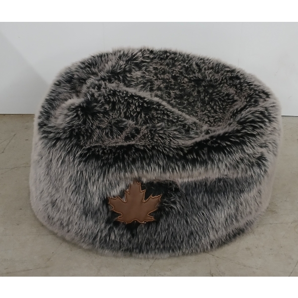 MAPLE LEAF FAUX FUR FLOOR CUSHION