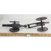 Image 6 : LOT OF 2 - CAST IRON & BRASS MODEL CANNONS