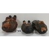 Image 5 : LOT OF 3 - FOLK ART CARVINGS - INCL PRIEST