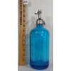 Image 3 : HOME BEVERAGES HM DISTRIBUTORS - COBALT BLUE ACID-ETCHED -26OZ SELTZER BOTTLE
