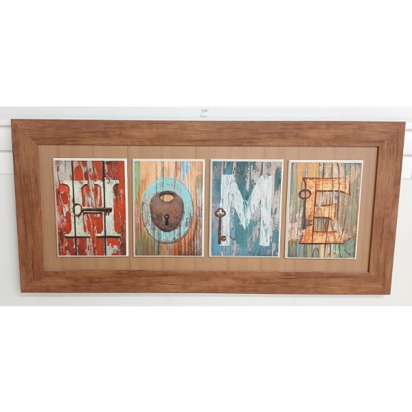 "HOME" DECORATIVE WALL ART