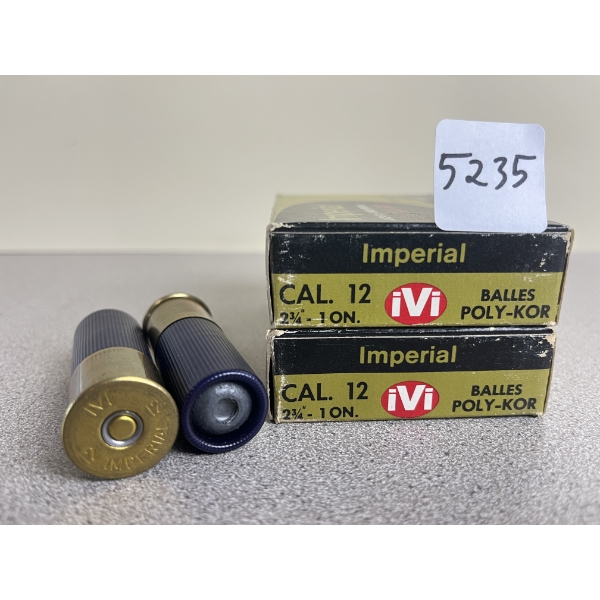 COLLECTABLE AMMO: 10X IMPERIAL 12 GA 2-3/4IN 1 OZ SLUG 
