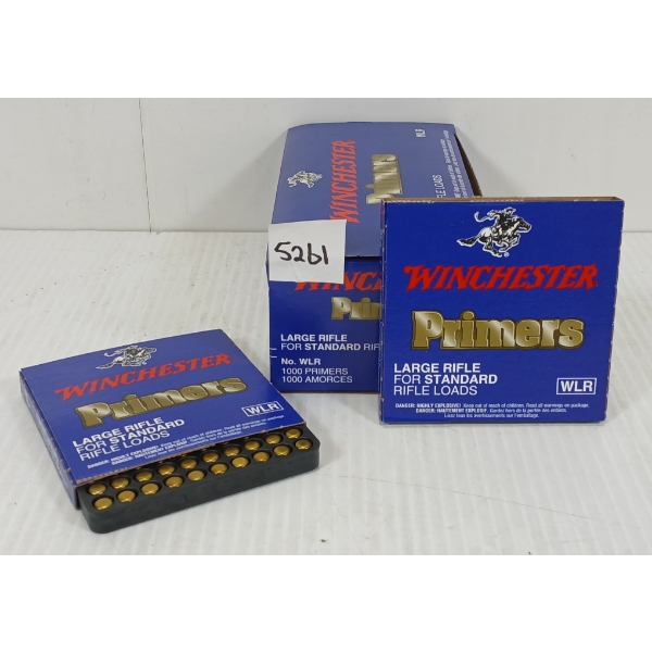 PRIMERS: 1000X WINCHESTER LARGE RIFLE 