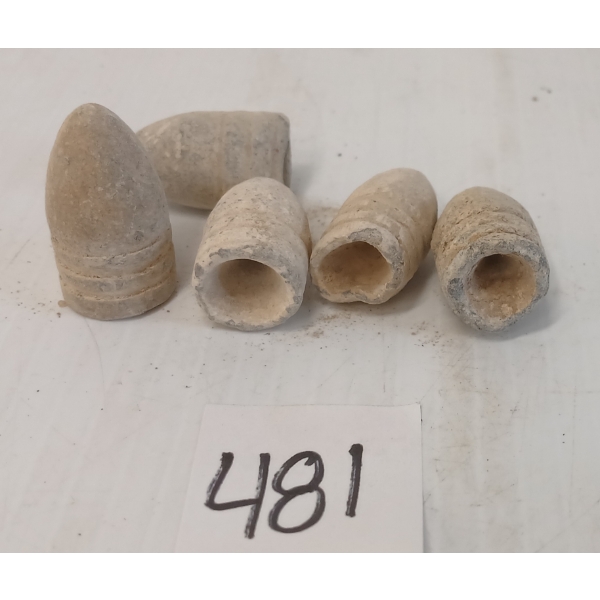 LOT OF 5 - CIVIL WAR BULLETS