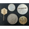 Image 2 : LOT OF 5 - WWII GERMAN TINNIES & MEDALLIONS - INCL LABOUR DAY & NIJMEGEN BRUGEFESTEN