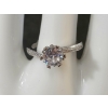 Image 1 : PLATINUM PLATED SIMULATED DIAMOND CHANEL RING