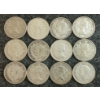 Image 2 : LOT OF 12 - 1940-1966 CDN 25 CENT COINS 