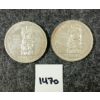 Image 1 : LOT OF 2 - 1958 CDN SILVER DOLLARS - BRITISH COLUMBIA