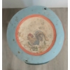 Image 6 : HAND PAINTED ROOSTER MOTIF MILK CAN W/ LID