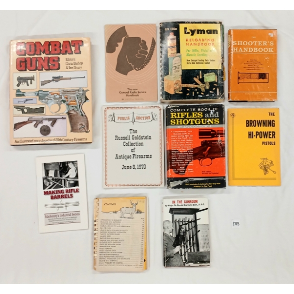 LOT OF 10 - MISC FIREARM BOOKS & RELOADING MANUALS