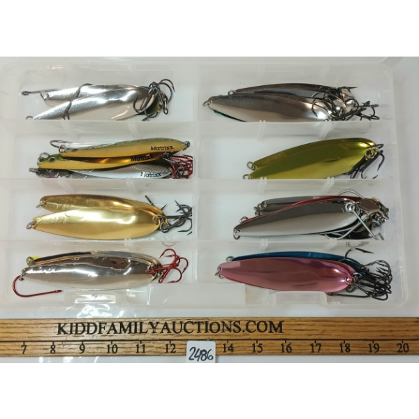 QTY OF SPOON LURES W/ CASE