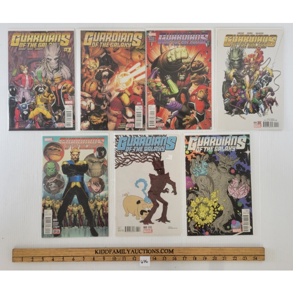 LOT OF 13 - MARVEL GUARDIANS OF THE GALAXY COMICS