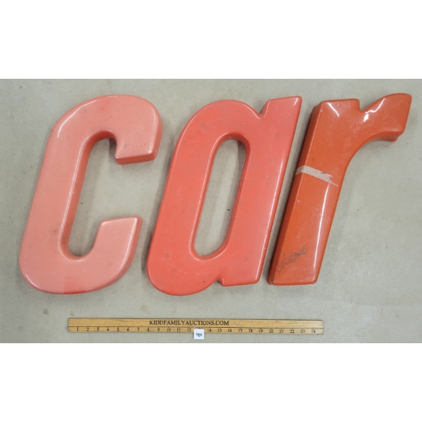 LOT OF 3 - CHANNEL LETTERS - PLASTIC