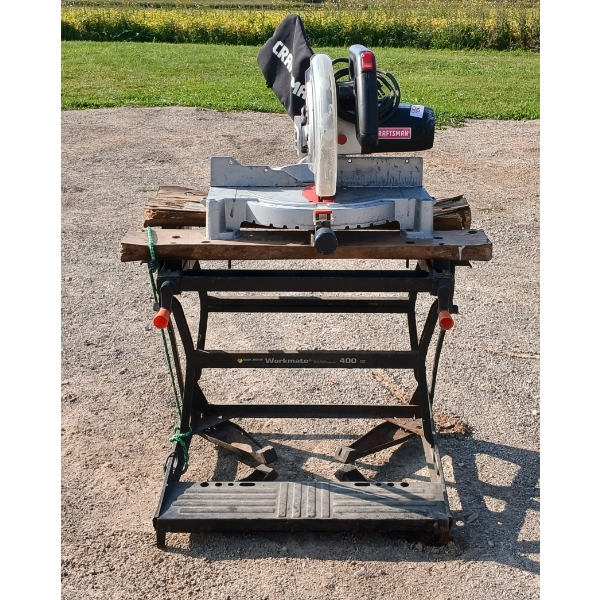 CRAFTSMAN 10IN COMPOUND MITER SAW W/ STAND