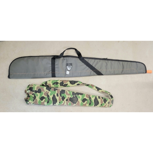 LOT OF 2 - SOFT LONG GUN CASES - INCL PLANO