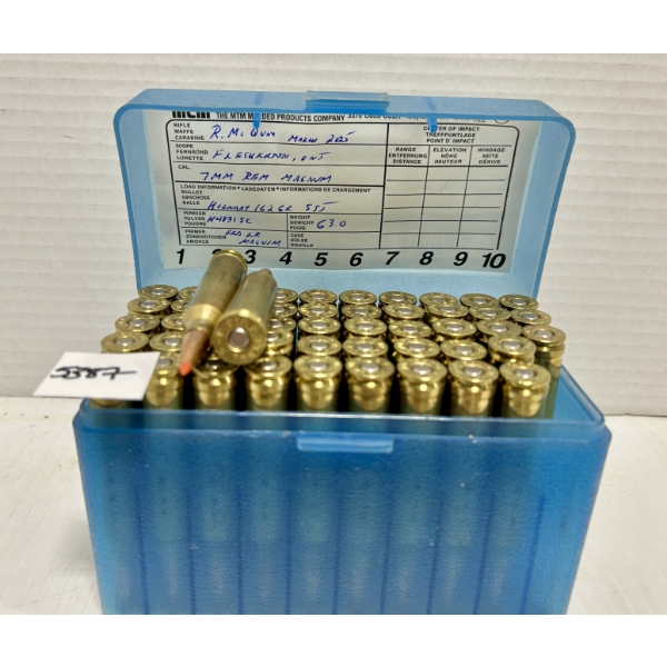 AMMO: 50X 7 MM REM MAG 162GR. - RELOADS 