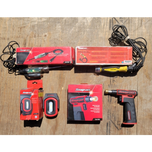 LOT OF 4 - SNAP ON BUTANE TORCH, REMOTE STARTER SWITCH, CIRCUIT TESTER