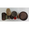 Image 5 : LOT OF 7 - MOTO-MASTER, SHELL, CASTROL & BP OIL CANS, RUBBER REPAIR KIT & SAFETY FLARE