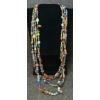 Image 1 : ITALIAN GLASS BEADED 4 STRAND NECKLACE