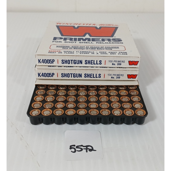 PRIMERS: APPROX 300X WINCHESTER NO. W209 SHOTSHELL PRIMERS