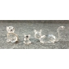 Image 5 : LOT OF 3 - SWAROVSKI CATS & TEDDY BEAR CRYSTAL FIGURINES