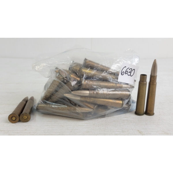 AMMO / BRASS: 48X MIXED .303BRIT - 1X BRASS ONCE FIRED