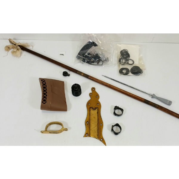 JOB LOT - UNKNOWN MAGAZINE, RECOIL PAD, RAM ROD, ETC - PAL REQ. 