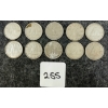 Image 1 : LOT OF 10 - 1956-1968 CDN 10 CENT COINS