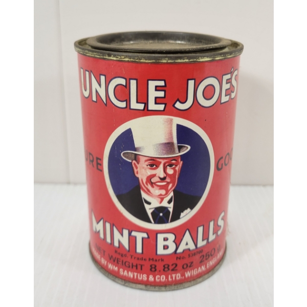 UNCLE JOE'S MINT BALLS 8.82OZ CAN