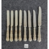 Image 2 : LOT OF 8 - STERLING SILVER DINNER KNIVES