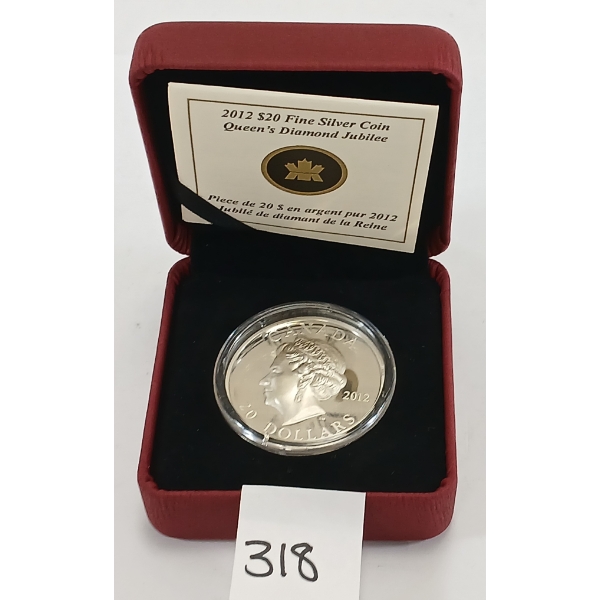 RCM 2012 SILVER COIN - QUEEN'S DIAMOND JUBILEE