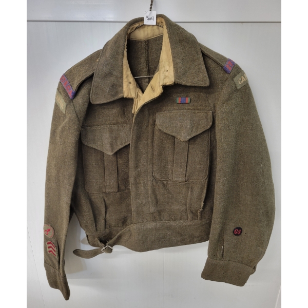 WWII CDN RCA 27 REGT SERGE BATTLEDRESS JACKET