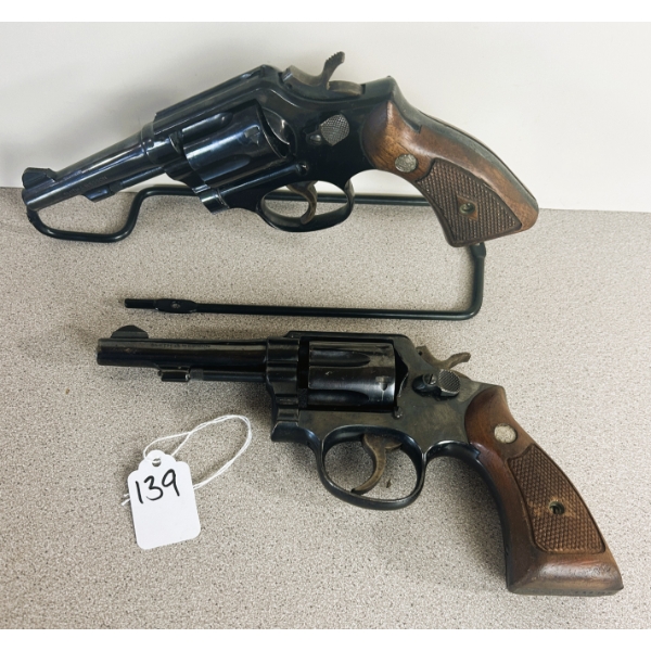 LOT OF 2 - SMITH AND WESSON REVOLVERS - PROHIB 