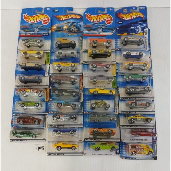 LOT OF 35 - HOT WHEELS - INCL SIDE KICK, DUNE DEVIL, MERCEDES C-CLASS, ETC