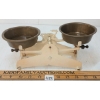 Image 2 : LOT OF 2 - CAST COUNTERTOP SCALE W/ BRASS PANS & QTY OF WEIGHTS