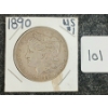 Image 1 : 1890 US SILVER DOLLAR