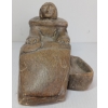 Image 5 : MOTHER, CHILD & SEAL ON SLED  - SIGNED - STONE