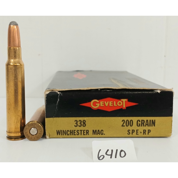 AMMO: 20X GEVELOT .338 WIN MAG - 200 GR. SPE-RP