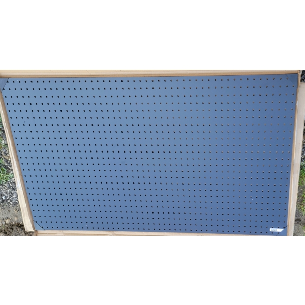 LOT OF 4 - ULINE BLACK POLY PEG BOARD - AS NEW