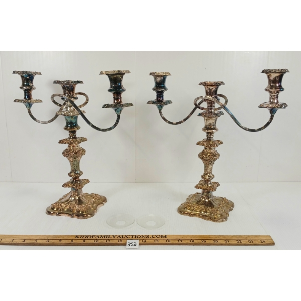 LOT OF 2 - BIRKS REGENCY PLATE CANDELABRAS