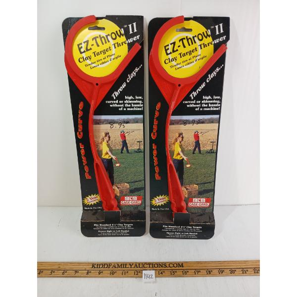 LOT OF 2 - EZ-THROW II CLAY TARGET THROWERS