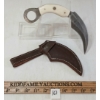 Image 1 : MIDDLE EASTERN DAGGER W/ BONE HANDLE & LEATHER SCABBARD