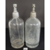 Image 2 : LOT OF 2 - THE GIERLING BOTTLING CO & HARRIS SCHLOSBERG - CLEAR ACID-ETCHED - SELTZER BOTTLES