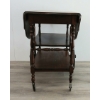 Image 5 : MID-CENTURY DROP LEAF TEA CART W/ GLASS TRAY