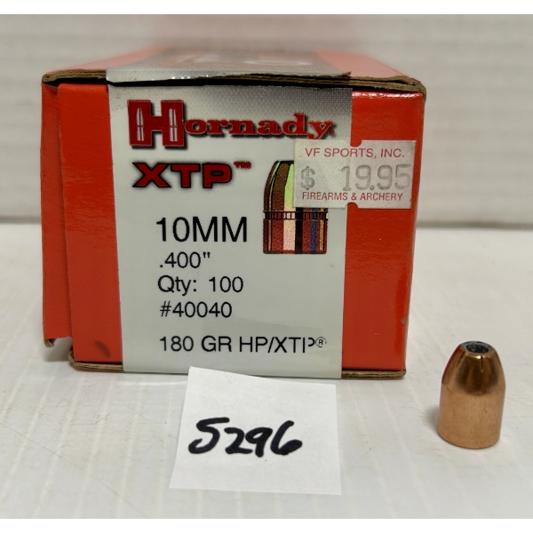 BULLETS: APPROX 40X 10MM (.40 CAL) 180GR. HP